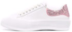 Buy (W) Alexander McQueen Deck Plimsoll 'Putih Mawar Merah Jambu Berkilau' 676686-WIABJ-9477