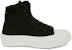 (W) Alexander McQueen Deck Plimsoll Tinggi 'Hitam Putih' 666381W4MV71070