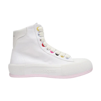(W) Alexander McQueen Deck Plimsoll High 'White'