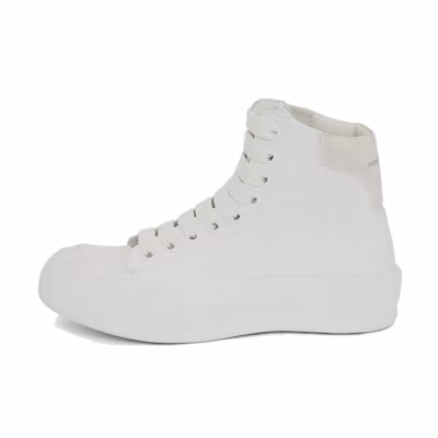(W) Alexander McQueen Deck Plimsoll High 'White'