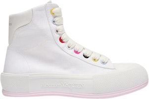(Women) Alexander McQueen Deck Plimsoll High 'White' 666381-W4MVR-9548 (Women) Alexander McQueen Deck Plimsoll High 'White' 666381-W4MVR-9548