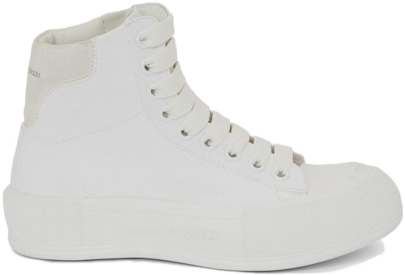 (女性)Alexander McQueen Deck Plimsoll 高筒運動鞋 ‘白色’ 666381-W4MV7-9000 Order (女性)Alexander McQueen Deck Plimsoll 高筒運動鞋 ‘白色’ 666381-W4MV7-9000