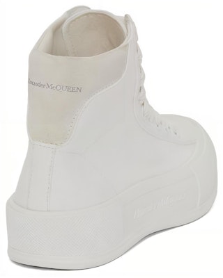 (Women) Alexander McQueen Deck Plimsoll High 'White' 666381W4MV79000 Purchase (Women) Alexander McQueen Deck Plimsoll High 'White' 666381W4MV79000