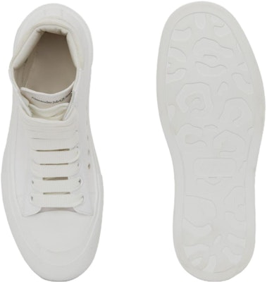(Women) Alexander McQueen Deck Plimsoll High 'White' 666381W4MV79000 Details for (Women) Alexander McQueen Deck Plimsoll High 'White' 666381W4MV79000