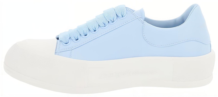 (Women) Alexander McQueen Deck Plimsoll Lace-Up Sneakers 'Blue White' 667245WIAB64469 Buy (Women) Alexander McQueen Deck Plimsoll Lace-Up Sneakers 'Blue White' 667245WIAB64469