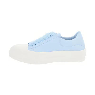 (W) Alexander McQueen Deck Plimsoll Lace-Up Sneakers 'Blue White'