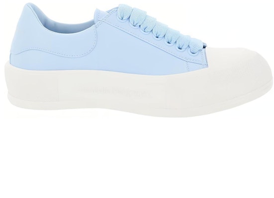 (Women) Alexander McQueen Deck Plimsoll Lace-Up Sneakers 'Blue White' 667245WIAB64469 Order (Women) Alexander McQueen Deck Plimsoll Lace-Up Sneakers 'Blue White' 667245WIAB64469