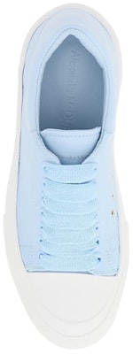 (Women) Alexander McQueen Deck Plimsoll Lace-Up Sneakers 'Blue White' 667245WIAB64469 Order (Women) Alexander McQueen Deck Plimsoll Lace-Up Sneakers 'Blue White' 667245WIAB64469