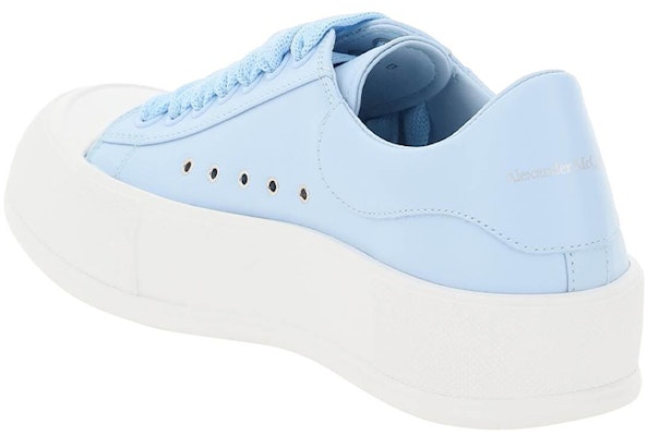(Women) Alexander McQueen Deck Plimsoll Lace-Up Sneakers 'Blue White' 667245WIAB64469 Lookbook (Women) Alexander McQueen Deck Plimsoll Lace-Up Sneakers 'Blue White' 667245WIAB64469