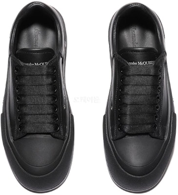 (Women) Alexander McQueen Deck Plimsoll Low 'Triple Black' 697121WIAB61000 Lookbook (Women) Alexander McQueen Deck Plimsoll Low 'Triple Black' 697121WIAB61000
