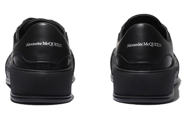 Shop (Women) Alexander McQueen Deck Plimsoll Low 'Triple Black' 697121WIAB61000