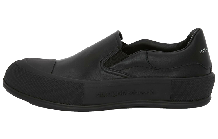 (Women) Alexander McQueen Deck Skate Plimsoll 'Black' 654592WHZT81000