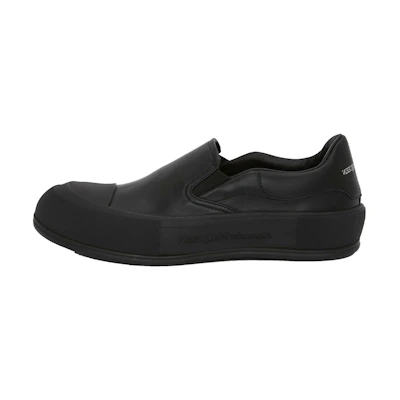 (W) Alexander McQueen Deck Skate Plimsoll 'Black'