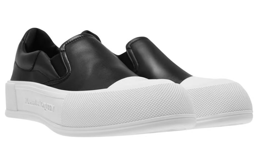 Lookbook (W) Alexander McQueen Deck Skate Plimsoll 'Negro Blanco' 654592WHZT81070