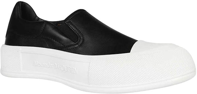 (W) Alexander McQueen Deck Skate Plimsoll 'Negro Blanco' 654592WHZT81070 Shop (W) Alexander McQueen Deck Skate Plimsoll 'Negro Blanco' 654592WHZT81070