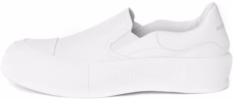 (Women) Alexander McQueen Deck Skate Plimsoll 'Optic White' 654592WHZT89065 (Women) Alexander McQueen Deck Skate Plimsoll 'Optic White' 654592WHZT89065