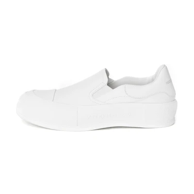 (W) Alexander McQueen Deck Skate Plimsoll 'Optic White'