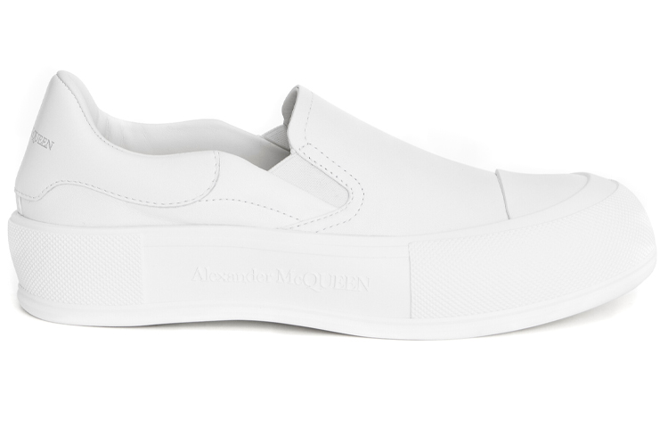 Order (Women) Alexander McQueen Deck Skate Plimsoll 'Optic White' 654592WHZT89065