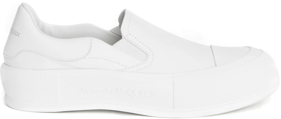 (Women) Alexander McQueen Deck Skate Plimsoll 'Optic White' 654592WHZT89065 Order (Women) Alexander McQueen Deck Skate Plimsoll 'Optic White' 654592WHZT89065