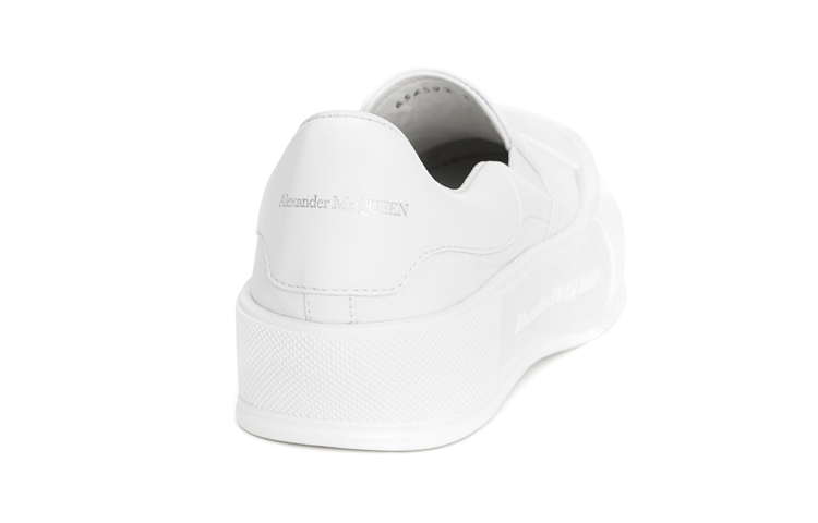 Shop (Women) Alexander McQueen Deck Skate Plimsoll 'Optic White' 654592WHZT89065