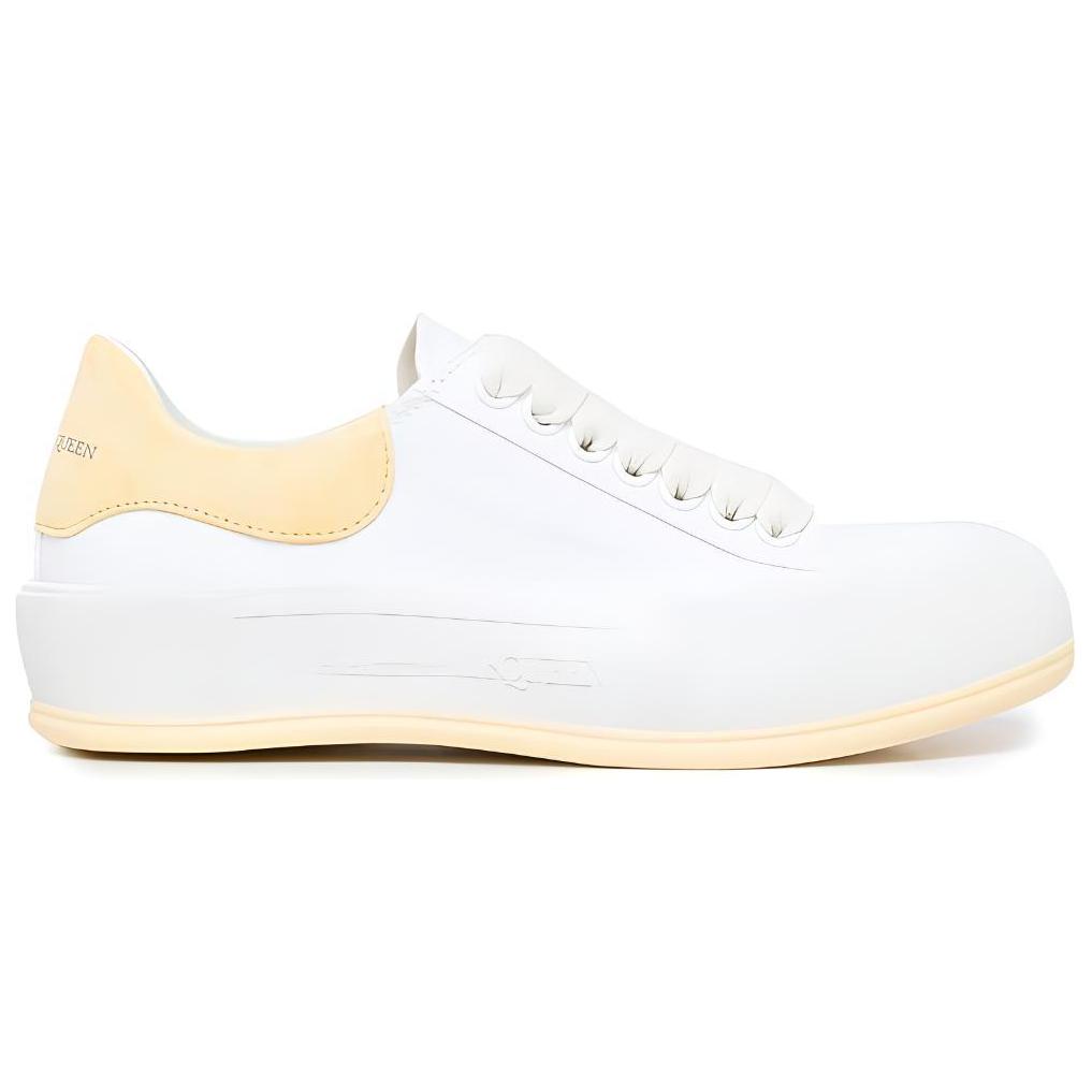 Order (W) Alexander McQueen Deck Skate Plimsoll Lace Up 'Putih Kuning' 654593W4MV79781