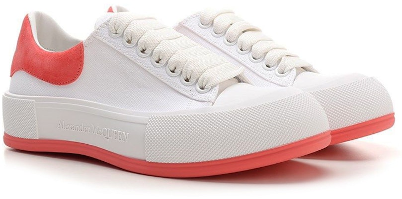 (W) Alexander McQueen Deck Skate Plimsoll Kasut Bertali 'Putih Koral' 654593W4MV79097 Lookbook (W) Alexander McQueen Deck Skate Plimsoll Kasut Bertali 'Putih Koral' 654593W4MV79097