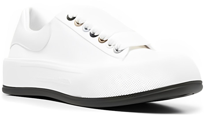 (W) Alexander McQueen Deck Skate Plimsoll Lace Up 'Putih Metalik' 654593W4MVR9549 Lookbook (W) Alexander McQueen Deck Skate Plimsoll Lace Up 'Putih Metalik' 654593W4MVR9549