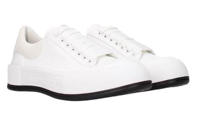 Lookbook (W) Alexander McQueen Deck Skate Plimsoll Tali 'Beige Putih' 654593W4MV79074