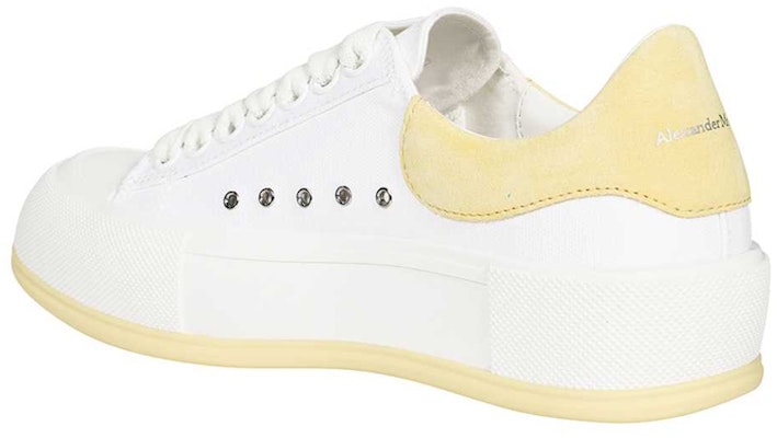 (W) アレキサンダー・マックイーン デッキスケート 白/黄 654593W4MV79781 Shop (W) アレキサンダー・マックイーン デッキスケート 白/黄 654593W4MV79781