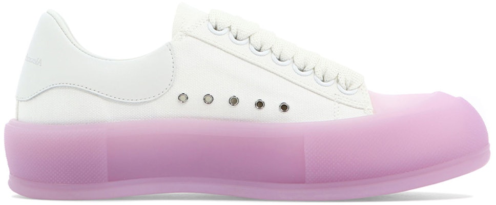 (W) アレキサンダー・マックイーン デッキスケートプリムソール (白/ピンク) 697120W4MVW9490 Order (W) アレキサンダー・マックイーン デッキスケートプリムソール (白/ピンク) 697120W4MVW9490