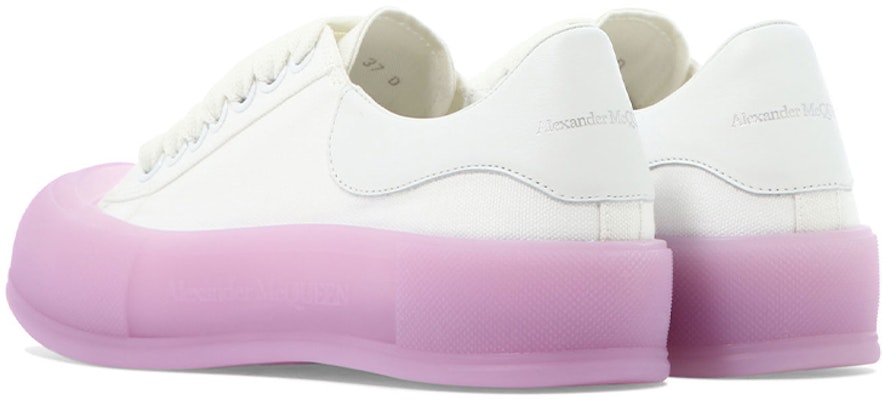 (W) アレキサンダー・マックイーン デッキスケートプリムソール (白/ピンク) 697120W4MVW9490 Shop (W) アレキサンダー・マックイーン デッキスケートプリムソール (白/ピンク) 697120W4MVW9490