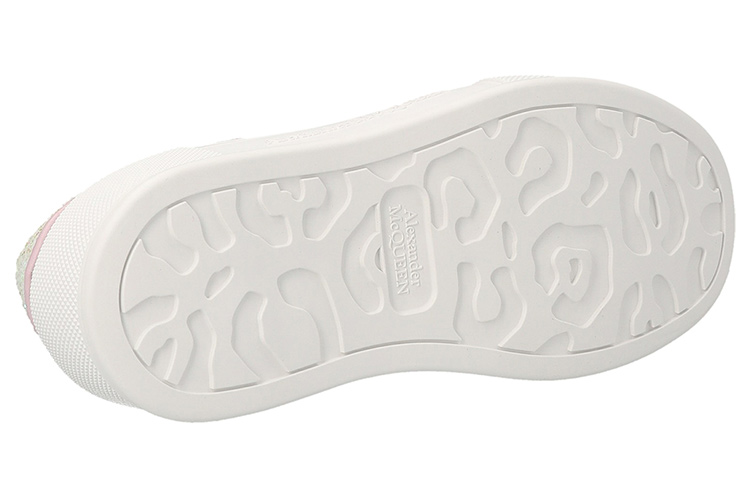 (W) Alexander McQueen Deck Sneakers 'White Pink Glittered' 圖 4