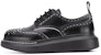 (W) Alexander McQueen Wander 'Hitam Putih Kulit Rendah' 611704WHX5C1070
