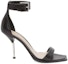 Order (W) Alexander McQueen Sandal Tali Dua 'Selesa Serbaguna Fesyen Slide Hitam' 651712WHWQ11081