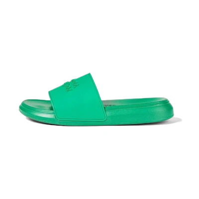 (W) Alexander McQueen Embossed Rubber Slides 'Green'