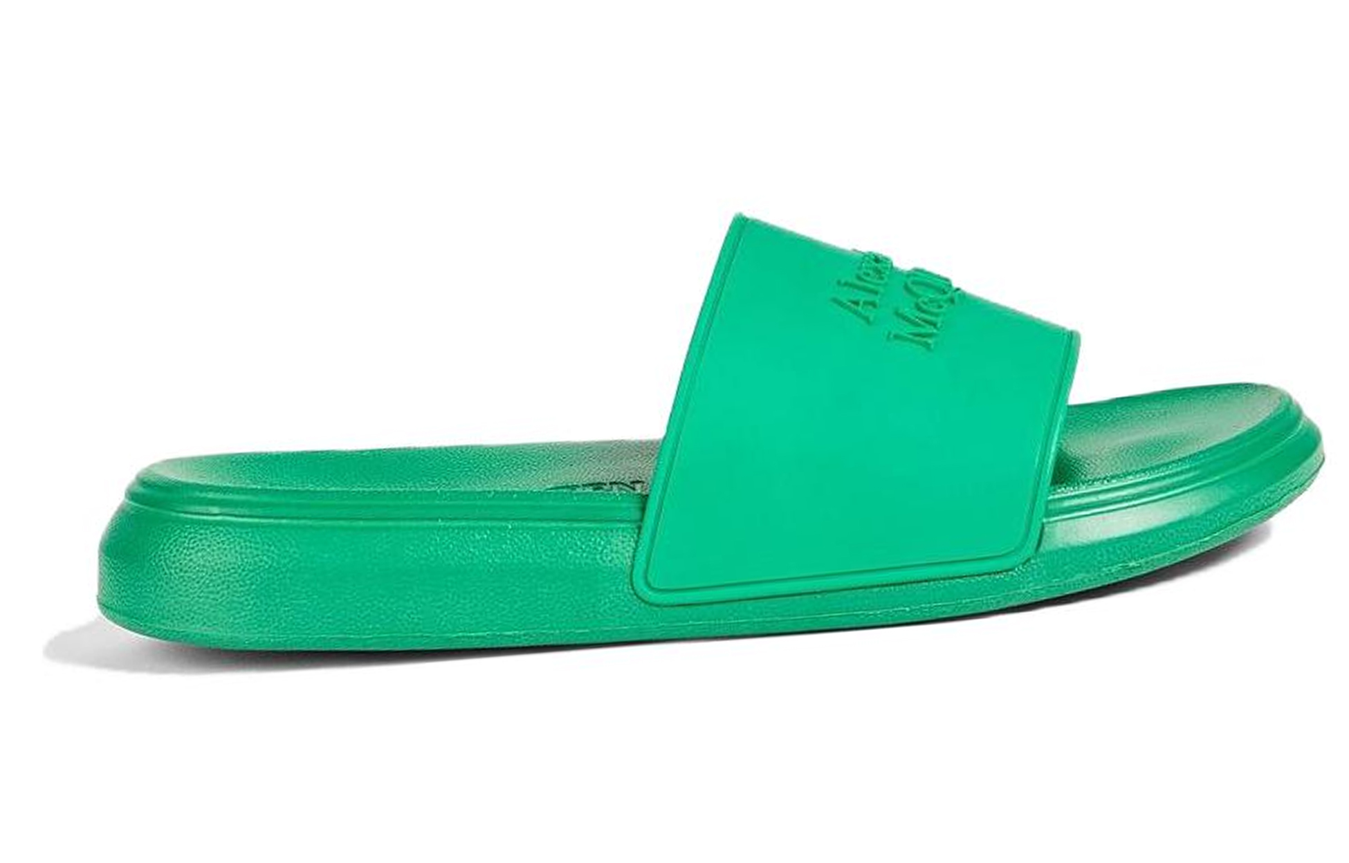 (W) Alexander McQueen Embossed Rubber Slides 'Green' 圖 2
