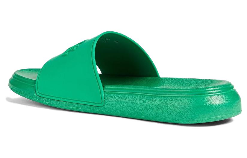 (W) Alexander McQueen Embossed Rubber Slides 'Green' 圖 3