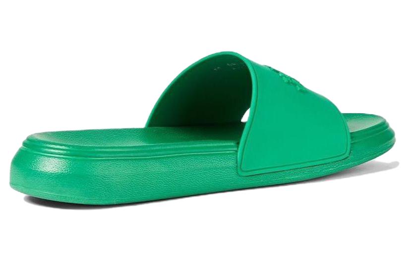 (W) Alexander McQueen Embossed Rubber Slides 'Green' 圖 4