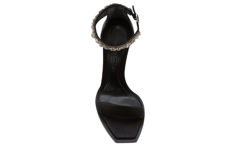 Lookbook (W) 亚历山大·麦昆刺绣双带凉鞋‘黑色’ 687771W4SB31081