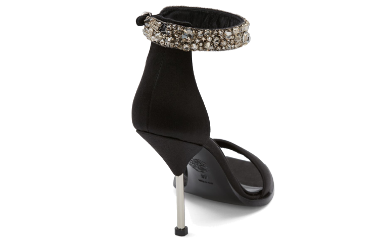 Shop (W) 亚历山大·麦昆刺绣双带凉鞋‘黑色’ 687771W4SB31081