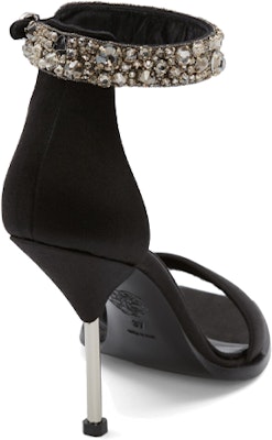 (Women) Alexander McQueen Embroidered Double Strap Sandals 'Black' 687771W4SB31081 Shop (Women) Alexander McQueen Embroidered Double Strap Sandals 'Black' 687771W4SB31081