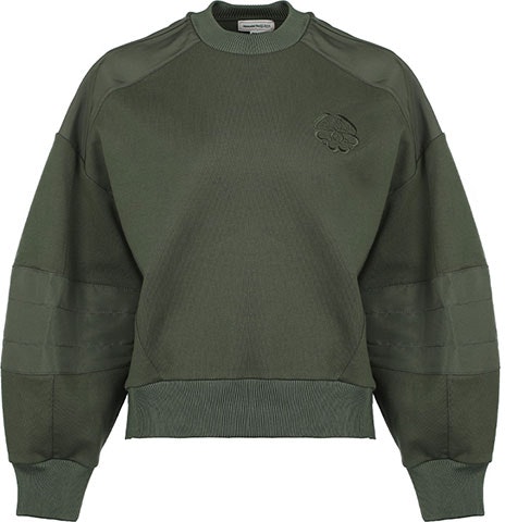 women-alexander-mc-queen-embroidered-logo-lantern-sleeve-oversized-sweatshirt-women-green-662637-qlabg-3009