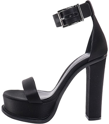 (Women) Alexander McQueen Fabric Buckle Slide 'Black Fashion' 734986W4SBE1081 Buy (Women) Alexander McQueen Fabric Buckle Slide 'Black Fashion' 734986W4SBE1081