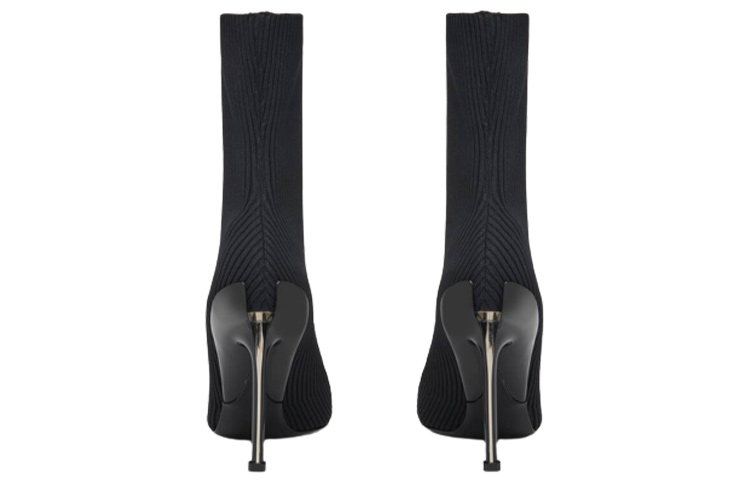 Purchase (W) Alexander McQueen Bottines Tissu Noires à Talons Pointus 9cm 768095W4X811081