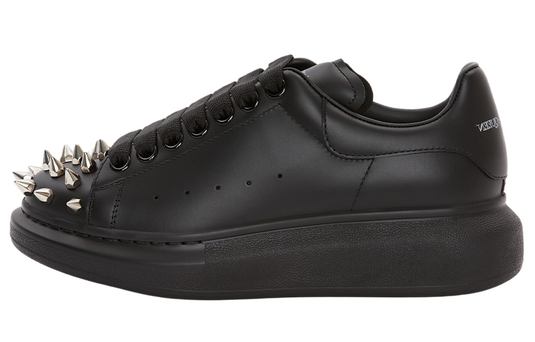 (W) Alexander McQueen Fashion Strap Sneakers 'Black'