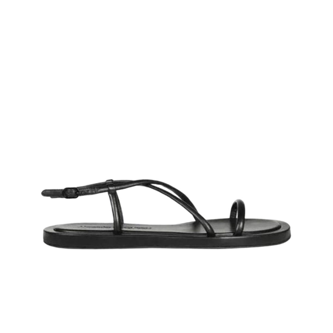 (Women) Alexander McQueen Flat Cross-Strap Open-Toe Sandals 'Black' 667371WHW261000
