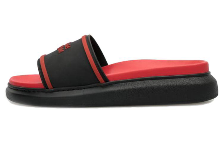 (W) Alexander McQueen Flat Slide 'Red Black'