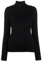 (Women) Alexander McQueen FW21 Black High-Neck Pullover Sweater 679421Q-1AXK-1000 (Women) Alexander McQueen FW21 Black High-Neck Pullover Sweater 679421Q-1AXK-1000