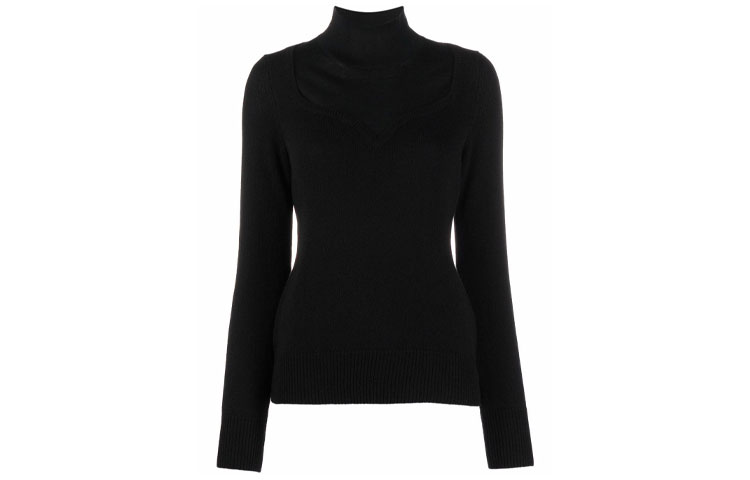 Order (W) Alexander McQueen FW21 黑色高領套頭毛衣 679421Q-1AXK-1000