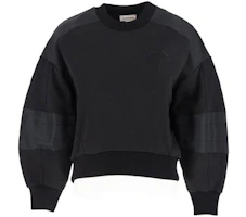 Order (W) 亞歷山大·麥昆 FW21 黑色拼接休閒運動衫 662637-QLABG-1000